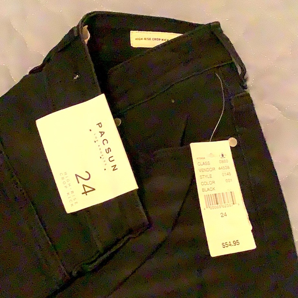 PAC Sun high rise crop kick pants NWT